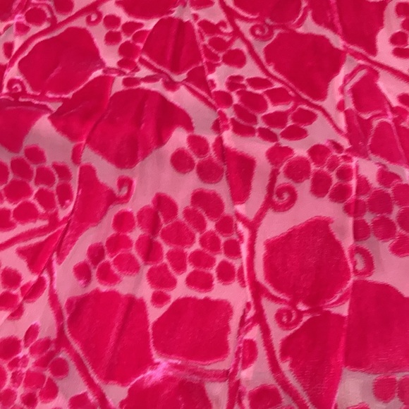 Chanel 2001 Cruise Collection Fuschia Velvet Burnout Skirt Set - Picture 8 of 11